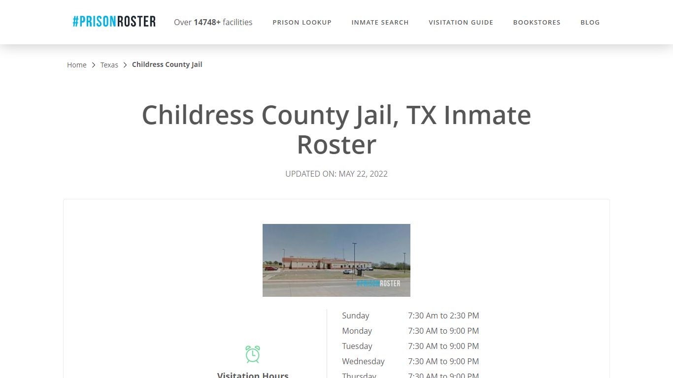 Childress County Jail, TX Inmate Roster